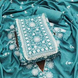 Panzora Embroidered Unstitched Dress Material-image-96