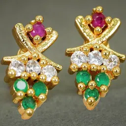 Anouk Gold-Plated American Diamond Studs-image-44