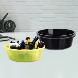 Kuber Industries Green & Black 3 Pieces Regular Desk Organisers-58