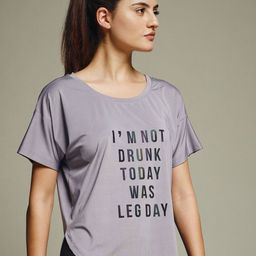 MKH Typography Printed Drop-Shoulder Sleeves Dri-FIT Relaxed Fit T-shirt-image-94