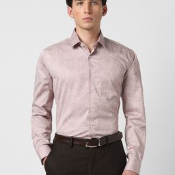 Van Heusen Floral Printed Pure Cotton Slim Fit Casual Shirt-picture-6