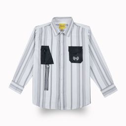Gini and Jony Boys Comfort Fit Spread Collar Vertical Striped Cotton Casual Shirt-image-72