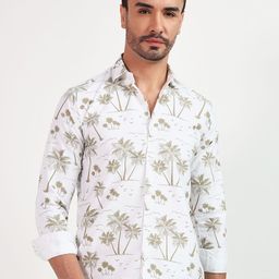 YOUTH FIRST Men Premium Floral Opaque Printed Casual Shirt-image-84