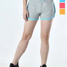 BAESD Women Pack of 4 Regular Fit High-Rise Hot Pants Shorts-image-97