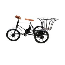 apka mart Antique Miniature Metal Rickshaw with Basket Showpiece-picture-29
