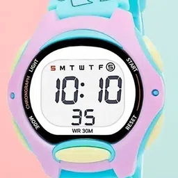 Otage Kids Dial & Straps Digital Multi Function Watch 8207LK -Light Blue3 image 2