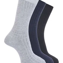 Dollar Men Pack of 3 Calf Length Cotton Socks-33