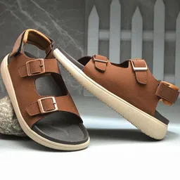 GWALK Men Tan Sandals-picture-20