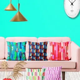 ArtzFolio Multicoloured Set of 5 Square Cushion Covers-picture-6
