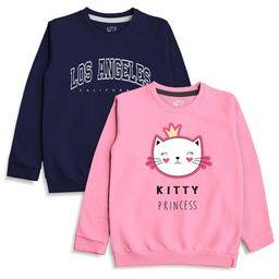 x2o Kids Pack of 2 Printed Cotton Sweatshirts-picture-6