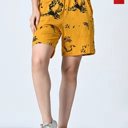BAESD Women Printed High-Rise Shorts-image-95