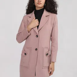 Plagg Notched Lapel Collar Overcoat-21