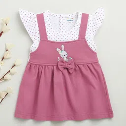 BUMZEE Polka Dot Print Flutter Sleeve Pinafore Dress-picture-19