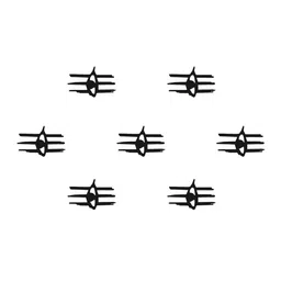 Comet Busters 7-Pcs Traditional Designer Bindi - Black image 5