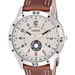 TARIDO Men Textured Dial & Regular Straps Analogue Watch TD1609SL02-12