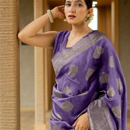 Subham Woven Design Zari Banarasi Saree-30