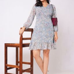 Moda Rapido Print Fit & Flare Mini Dress-image-32