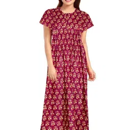 AAKARSHANA CREATION Women Printed Cotton Nightdress-picture-36