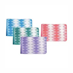 HOUSSE 4-Pieces Blue & White Printed 350 GSM Super Soft & Light WeightHandTowels-image-15