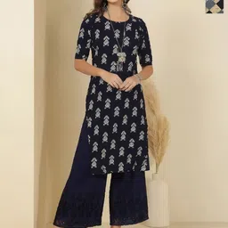 Anouk Rustic Women Pack Of 2 Ethnic Motifs Printed Crepe Kurta-image-96