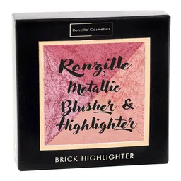 Ronzille Square Shimmer Brick Metallic Highlighter - Soft Pink - 06-45