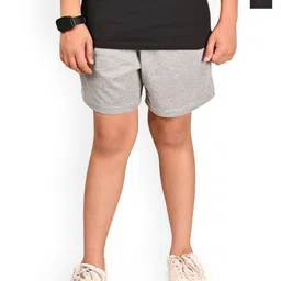 BAESD Boys Pack Of 2 Cotton Solid Regular Bermuda Shorts-picture-18