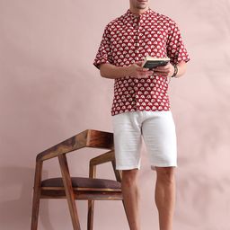 FILORI STUDIO Men Animal Printed Short Kurta-picture-23