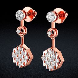 Joyalukkas Dazzling Diamond Cluster Earrings -3.01 gm-image-22