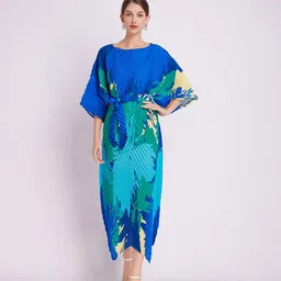 JC Collection Women Abstract Printed A-Line Midi Dress-image-97