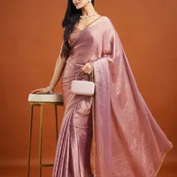 LOROFY Beads and Stones Saree with Embellished Saree-picture-39