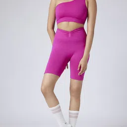 FEIER Women Skinny Fit High-Rise Sports Shorts-image-33