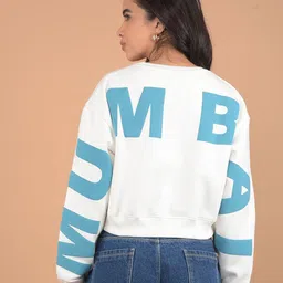 Crimsoune Club Women Printed Pullover Cropped Sweatshirt-picture-20