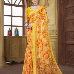 Dori Printed Zari Pure Georgette Saree-picture-16