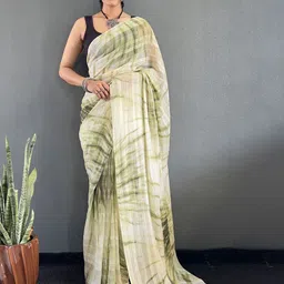Mitera Tie and Dye Pure Georgette Ready to Wear Saree-image-84