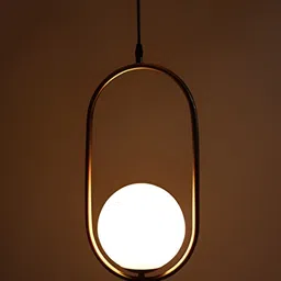GAUVIK Gold-Toned Glass Ceiling Lamp-image-93