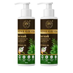 Puro Miles Set Of 2 Neem & Aloe Vera Face Wash With Basil Oil - 100 ml Each-5