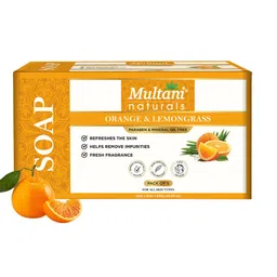 Multani Set Of 5 Orange & Lemongrass Soap - 125 g Each-picture-30