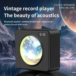 x88 pro Digital Alarm Clock with Projection Screen Radio Operated Black Clock image 3