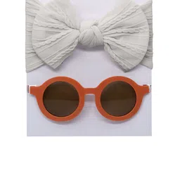 SYGA Unisex Kids Bow Jacquard Headband Round Sunglasses with UV Protected Lens ICB-01-10--49