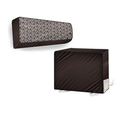 The Furnishing Tree Coffee Brown Printed Air Conditioner Cover-image-89