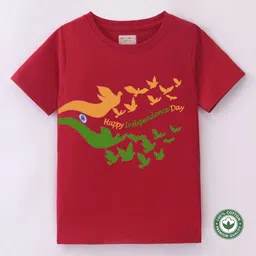BLUSHES Kids Graphic Printed Round Neck Cotton T-shirt-image-76
