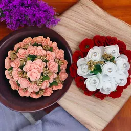 Gadinfashion Pack Of 2 Women Bridal Flower Juda Gajra Bun-72