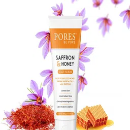 PORES Be Pure Saffron & Honey Set Of 3 Skin Exfoliator Face Srub-100g Each-76