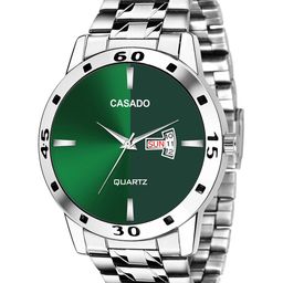 CASADO Men Round Dial & Stainless Steel Straps Analogue Watch CSD-365-GREEN-SILVER-DD-image-49