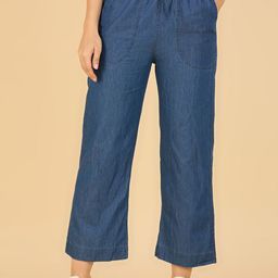 CORSICA Women Relaxed Straight Leg Loose Fit High-Rise Trousers-image-24
