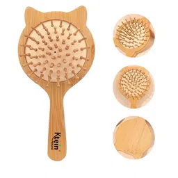 Ktein Air Bag Hair Brush With Wooden Handle - Brown-17