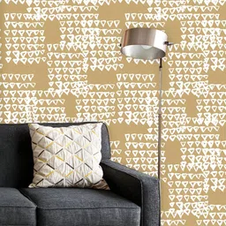ArtzFolio Printed UV-Resistant Anti-Bacterial Japanese Shibori TrianglePeel & Stick Wallpaper-image-92