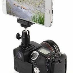 BOOSTY 1/4 Flash Hot Shoe Adapter Cradle Ball Head Ball + Phone Holder Clip Bracket Holder Mount for DSLR Phone Tripod-image-9