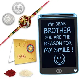 DeoDap Unisex 4 Pieces Rakhi Gift Set-image-93