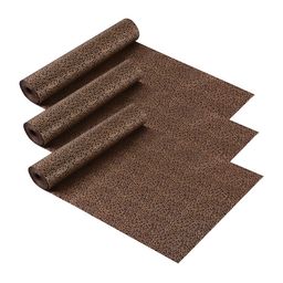 Kuber Industries Brown Set of 3 Regular Shelf Liner Organisers-23